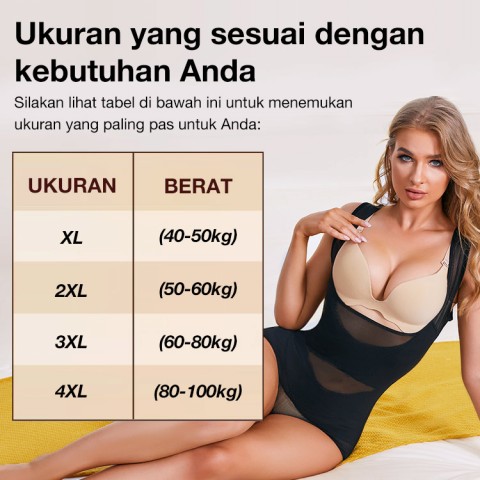 Bodysuit Shapewear Pinggang Tinggi