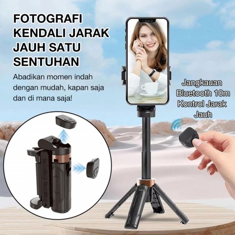 Tongkat Swafoto Mini Multifungsi untuk Ponsel