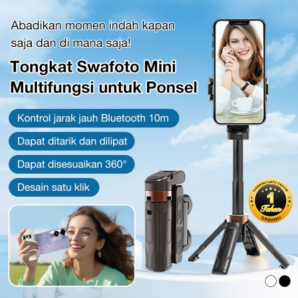 Tongkat Swafoto Mini Multifungsi untuk Ponsel
