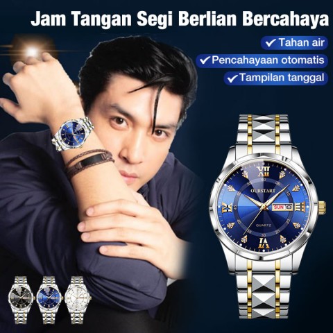 Jam Tangan Berhias Berlian Bercahaya