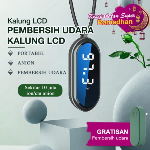 Pembersih udara kalung LCD