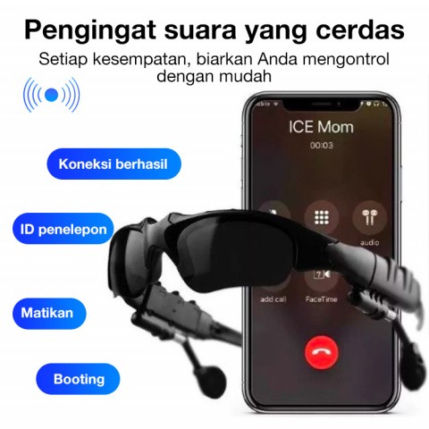 Kacamata Musik Bluetooth Multifungsi