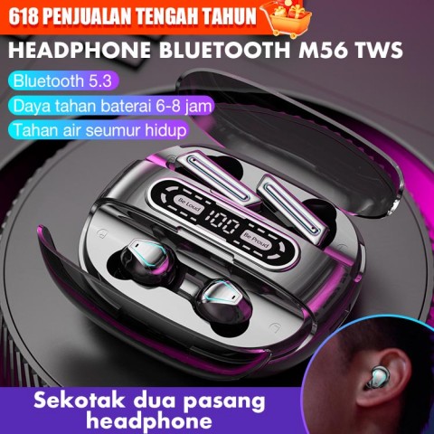 Headphone bluetooth M56 tws
