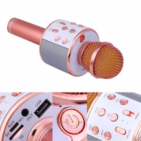 Mikrofon karaoke bluetooth nirkabel