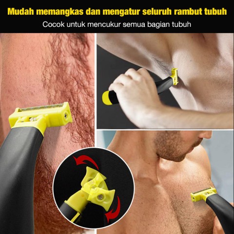 Alat Cukur Basah dan Kering untuk Mencuci Seluruh Tubuh