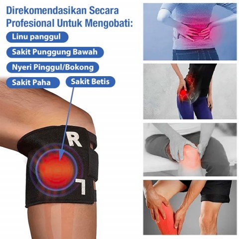 Bantalan lutut terapi magnet multifungsi yang dapat disesuaikan