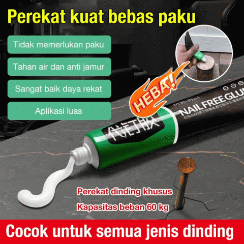 Perekat kuat anti air bebas paku