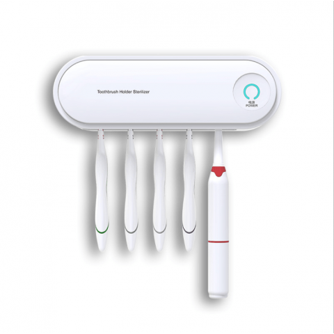 Non-perforated wall-mounted toothbrush disinfection box