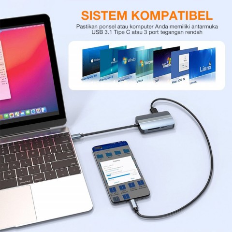 HUB USB C 5 IN 1