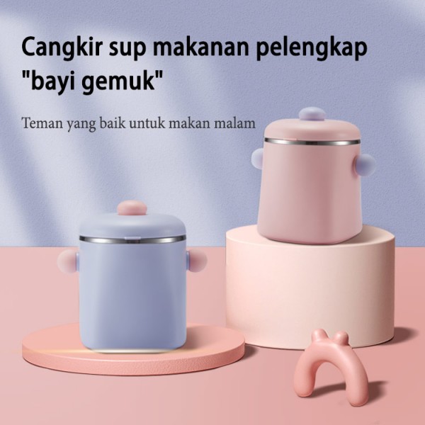 BABY 316 STAINLESS STEEL STRAW CUP AIR SIPPY SUP SUSU Cangkir