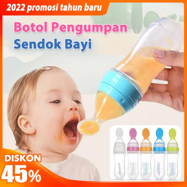 Botol Pengumpan Sendok Bayi-Bebas BPA..