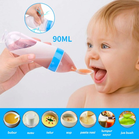 Botol Pengumpan Sendok Bayi-Bebas BPA