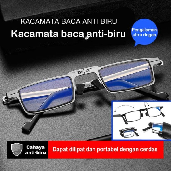 6.18 Promo Pertengahan Tahun-German Ultra Ringan Titanium Sekrup Lipat Kacamata Baca