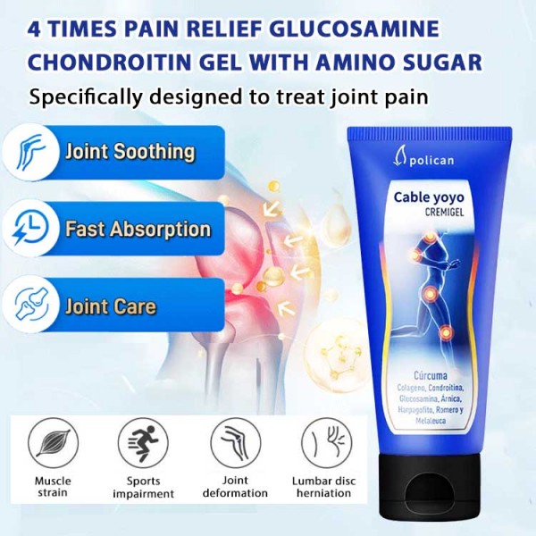 Gel Glukosamin Kondroitin Pereda Sakit 4 Kali dengan Gula Amino